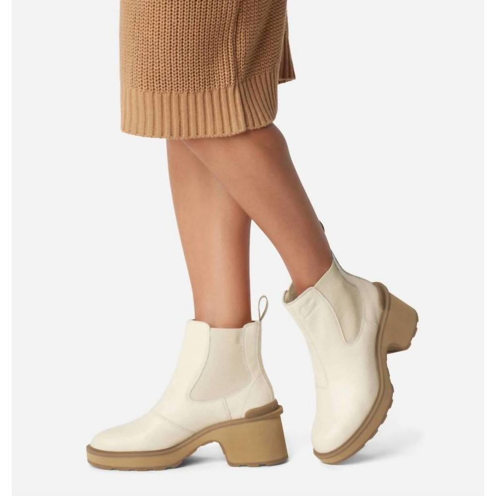 Sorel Cream and Tan Heeled Boots - Picture 6 of 13